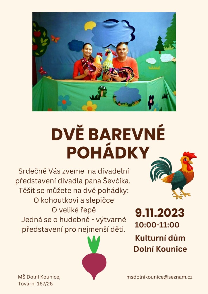 dvě barevné pohádky-MŠ